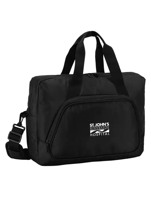 City Black Laptop Briefcase w/St. John's Riverside Logo