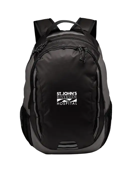 Ridge Charcoal/Dark Charcoal Laptop Backpack w/St. John's Riverside Logo