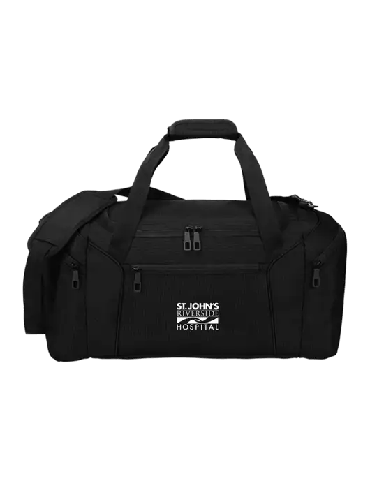 Slim & Lite Black Duffel    w/St. John's Riverside Logo