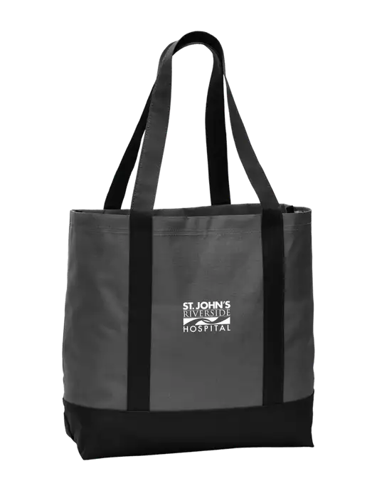 Carryall Charcoal/Black Day Tote Dark w/St. John's Riverside Logo