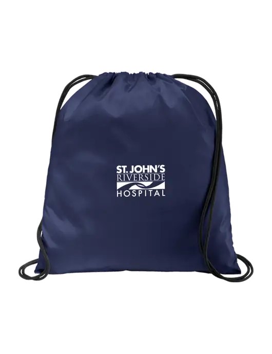 Drawstring  True Navy Cinch Pack w/St. John's Riverside Logo