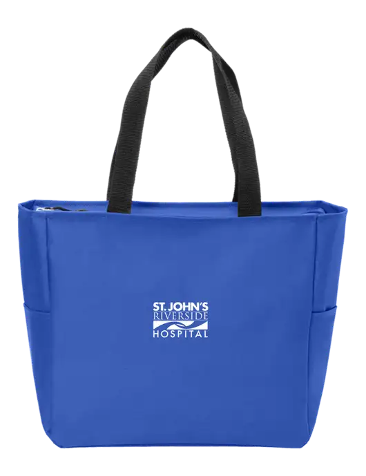 Everyday True Royal Zip Tote  w/St. John's Riverside Logo