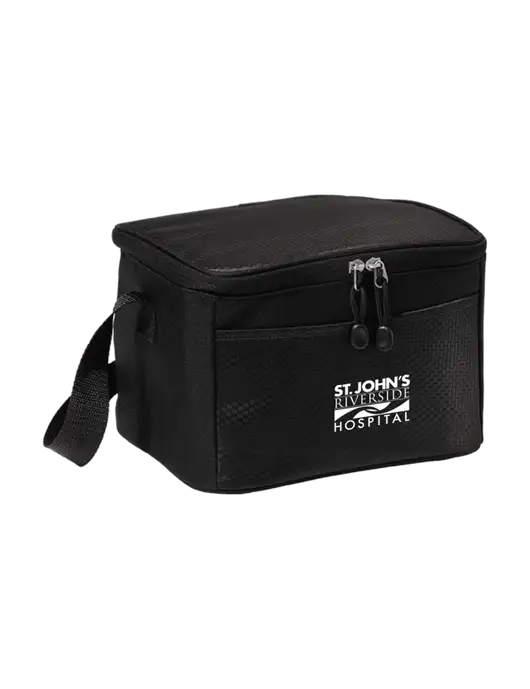 6 Can Black/Black Cube Cooler w/St. John's Riverside Logo