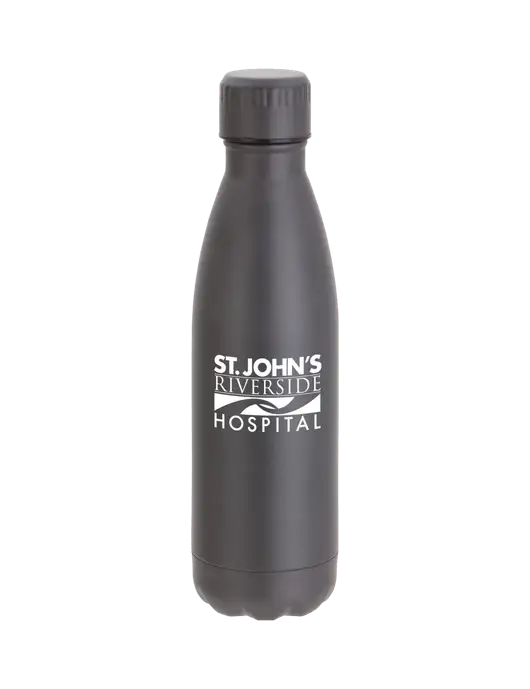 City Go Matte Charcoal 17 oz Insulated Bottle w/St. John's Riverside Logo