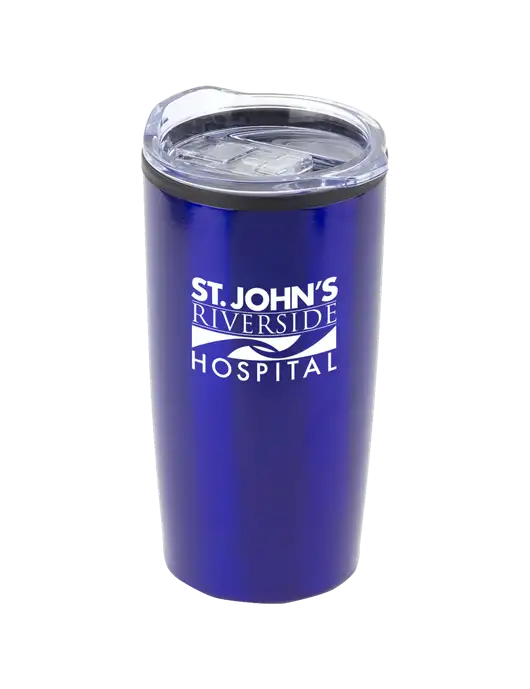 Olympus Blue 20 oz Tumbler w/St. John's Riverside Logo