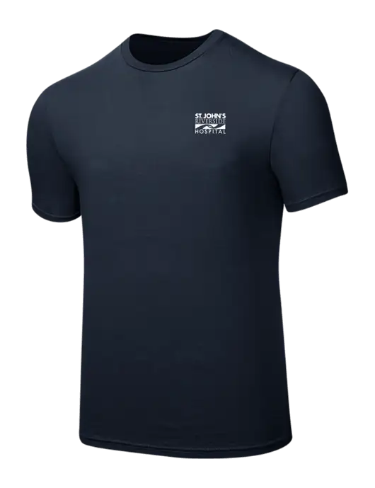 Seriously Soft Navy T-Shirt w/St. John's Riverside Logo