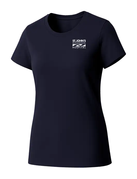 Womens Seriously Soft New Navy T-Shirt w/St. John's Riverside Logo