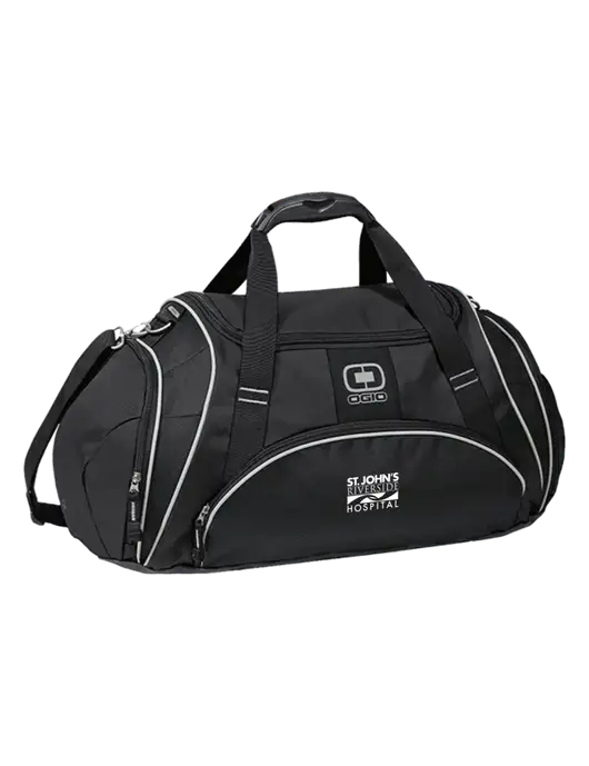 OGIO Black Crunch Duffel
 w/St. John's Riverside Logo