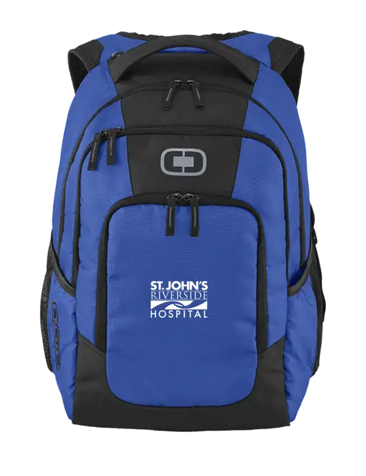 OGIO Cobalt Logan Laptop Backpack
 w/St. John's Riverside Logo