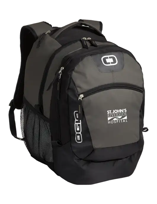 OGIO Grey Rogue Pack
 w/St. John's Riverside Logo